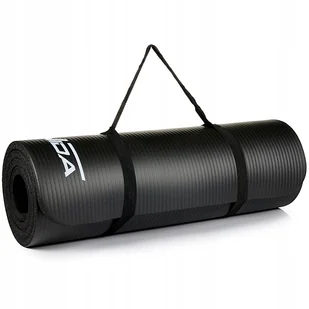 Mata Do Ćwiczeń Jogi Grubość 1,5cm Czarna - Maty do jogi - miniaturka - grafika 2