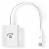 Kable - Nedis Adapter USB - USB 3.2 Gen 1 - wtyczka USB Type-C - HDMI - 0,20 m - okrągły - niklowany - PCW - biały CCGB64651WT02 - miniaturka - grafika 1
