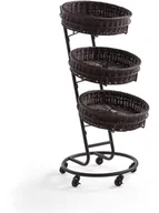 Systemy ekspozycyjne i znaki informacyjne - AJ Produkty Kosz na kółkach, zawiera 3 pojemniki - miniaturka - grafika 1