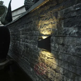 ECO-Light Półokrągły kinkiet zewnętrzny LED Dodd z aluminium - Lampy ogrodowe - miniaturka - grafika 2