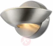 Lampy ścienne - Globo Lighting Kinkiet LAMPA ścienna SAMMY 76001 metalowa OPRAWA LED 7,5W nikiel matowy - miniaturka - grafika 1