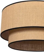 Lampy sufitowe - Euluna Lampa sufitowa Boho jute & black 45cm - miniaturka - grafika 1