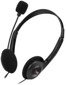 Słuchawki - C-Tech MHS-03E Czarne - miniaturka - grafika 1