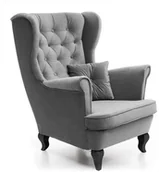 Fotele - EMWOmeble FOTEL SKANDYNAWSKI USZAK 4 - 18 KOLORÓW 467037 - miniaturka - grafika 1