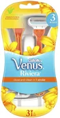 Maszynki do golenia i wkłady - Gillette maszynki damskie do golenia Venus Riviera 3 szt - miniaturka - grafika 1