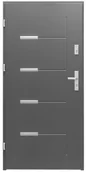Drzwi zewnętrzne - Splendoor Drzwi zewnętrzne stalowe  Onyks 80 prawe antracyt - miniaturka - grafika 1