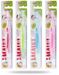 Lacalut Lacalut Junior szczotka do zębów dla dzieci soft Red 4 + Years) - Pozostałe kosmetyki - miniaturka - grafika 3