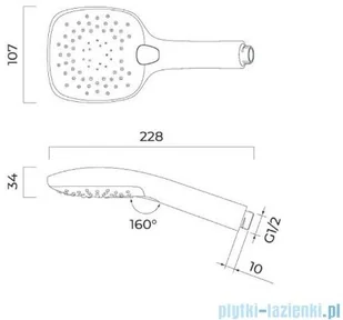 Oltens Driva EasyClick S) słuchawka prysznicowa czarny mat 37105300 - Słuchawki prysznicowe - miniaturka - grafika 2