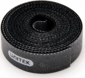 Pozostałe akcesoria sieciowe - Unitek Organizer Rzep 2 m czarny OT141BK OT141BK - miniaturka - grafika 1