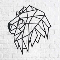 Puzzle - EWA Eco-Wood-Art EWA Eco-Wood-Art Lion Head Lew EWA EcoWoodArt drewniane puzzle designerskie wielorowne puzzle z głową lwa, prezent, kuchnia, kultura mieszkania, wnętrze czarne Lion Head - miniaturka - grafika 1