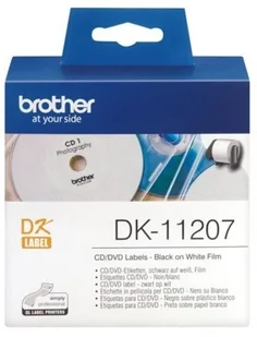Brother Etykiety DK-11207, etykiety CD/DVD, średnica 58mm - Etykiety do drukarek - miniaturka - grafika 5