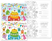 Artykuły biurowe - Zaproszenie Potworki A4/A5 - miniaturka - grafika 1