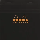 Notesy i bloczki - Rhodia notatnik zszyte i mikroperforiert, czarny 148209C - miniaturka - grafika 1