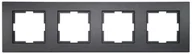 Wyłączniki światła i elektryczne - Viko Ramka poczwórna NOVELLA czarny - miniaturka - grafika 1