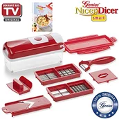 Siekacze tarki i szatkownice - Genius Nicer Dicer Smart | 9-częściowy | ostrza przechowywania kostek | | szatkowanie | Obieranie | | owoce i warzywa przechowywać Schneider | NOWOŚĆ A33806 - miniaturka - grafika 1