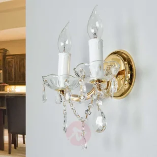 Kryształowa lampa ścienna DOLORES 2-punktowa - Lampy ścienne - miniaturka - grafika 2