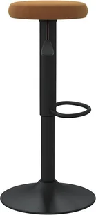 vidaXL Lumarko Stołki barowe, 2 szt., brązowe, tapicerowane aksamitem 333141 - Taborety i hokery - miniaturka - grafika 4