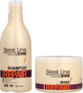 Zestawy kosmetyków damskich - Sleek Stapiz Line Repair Szampon 300 + Maska 250 - miniaturka - grafika 1