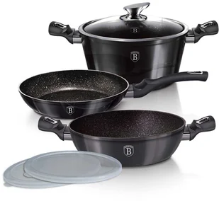 Berlinger Haus Lumarko Berlingerhaus Bh-6905 Carbon Pro BH-6905 Kinghoff - Zestawy garnków i patelni - miniaturka - grafika 2