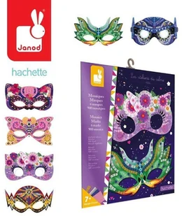 Janod Zestaw kreatywny Mozaika Maski 7+, solution-bc-7144-0 - Zabawki kreatywne - miniaturka - grafika 17