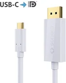 Kable komputerowe i do monitorów - Sonero sonero ucc010  010-C na USB, przewód HDMI 2.0 4 K @ 60Hz o pojemności 18 Gbps, USB 3.1, alt Mode, tuńczyka derbo ltandere USB-C Computer, 1,0 m Czarny, biały UCC021-010 - miniaturka - grafika 1