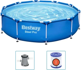 vidaXL Bestway Basen Steel Pro, 305 x 76 cm - Baseny ogrodowe - miniaturka - grafika 2