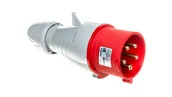 Kostki, złączki, wtyczki - Legrand Wtyczka przenośna 5P 32A 400V czerwona IP44 P17 TEMPRA PRO 555239 555239 - miniaturka - grafika 1