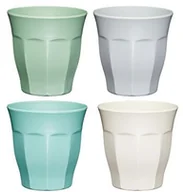 Kubki - Kitchen Craft Kitchencraft colourworks 'nietłukąca' melaminy kubek szklanka, 280 ML (10 FL OZ), wielokolorowa, 8.5  x  8.5  x  9 cm CWCLMTUMPK4 - miniaturka - grafika 1