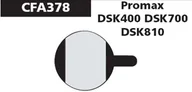 Hamulce rowerowe - PROMAX EBC hamulce tarczowe Pad DSK 400/700/810 Zielony FA378 - miniaturka - grafika 1