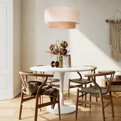 Lampy sufitowe - EULUNA Lampa wisząca Boho, podwójna, ecru/brązowa juta - miniaturka - grafika 1