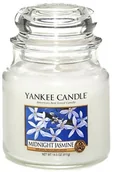 Świece - Yankee Candle Średnia świeca zapachowa - Midnight Jasmine - 411 g - miniaturka - grafika 1