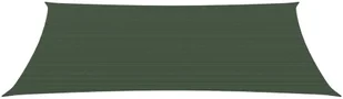 vidaXL Żagiel przeciwsłoneczny, 160 g/m, ciemnozielony, 3x6 m, HDPE 311460 - Parasole ogrodowe - miniaturka - grafika 3