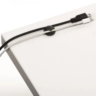 Klips samoprzylepny na 2 kabele Durable CAVOLINE Clip2 grafitowy 6szt. /503837/ DU1618-19 - Kanały kablowe - miniaturka - grafika 2