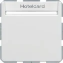 Wyłączniki światła i elektryczne - Berker ŁĄCZNIK PRZEKAŹNIKOWY NA KARTĘ HOTELOWĄ BIAŁY Q1 Q3 Q7 16406099 - miniaturka - grafika 1