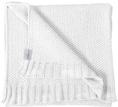 Koce i narzuty dla dzieci - BabyMatex Multitex Tully, Pled dziecięcy, bawełniany, 75x100 cm, Biały - miniaturka - grafika 1