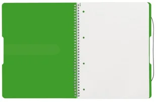 Herlitz Brulion na spirali A5/80K kratka PP zielony (2szt) - Szkolne artykuły papiernicze - miniaturka - grafika 2