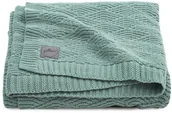 Koce i narzuty dla dzieci - Jollein Kocyk River Knit, 100 x 150 cm, popielata zieleń Smits Assen - miniaturka - grafika 1