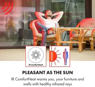 Klarstein Klarstein Cosmic Beam Smart 30, promiennik podczerwieni, 3000 W, sterowanie przy użyciu aplikacji, biały ACO7-CosmicBeSm30-WH - Ogrzewanie przenośne - miniaturka - grafika 6