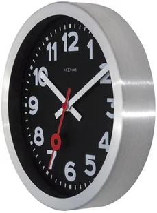 Nextime Zegar ścienny, stojący z cyframi, Station, czarny, 19x3,5 cm - Zegary - miniaturka - grafika 8