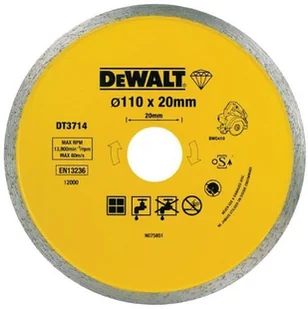 DeWALT 110mm x 20mm Tile Blade DT3714-QZ - Tarcze do pił - miniaturka - grafika 2
