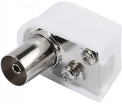 Złącza, przejściówki, adaptery - Vivanco 48010 kątowy biały - miniaturka - grafika 1