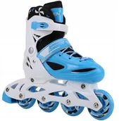 Rolki - Enero Łyżworolki Wrotki Łyżwy 4W1 34-37 Niebieskie - miniaturka - grafika 1