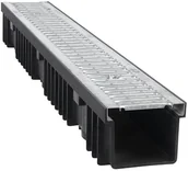 Odwodnienia, kanały i akcesoria - Kanał odwodnieniowy PP z rusztem ocynkowanym kl. A15 1 m. - miniaturka - grafika 1