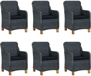 vidaXL 7-częściowy zestaw mebli ogrodowych, ciemnoszary 3067851 - Meble ogrodowe - miniaturka - grafika 5