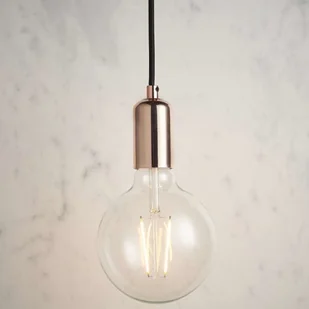 Endon Wisząca LAMPA loft STUDIO 76578 Endon metalowa OPRAWKA na żarówkę ZWIS industrialny miedziany czarny 76578 - Lampy sufitowe - miniaturka - grafika 4