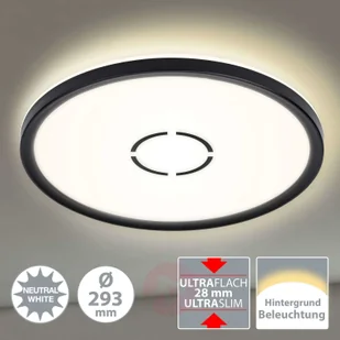 Briloner Lampa sufitowa LED Free, 29cm, czarna - Lampy sufitowe - miniaturka - grafika 4