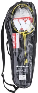 Wish ALUMTEC 4466 ŻÓŁTY ZESTAW DO BADMINTONA 2 SZT + LOTKI 3 SZT+SIATKA+LINIE - Badminton - miniaturka - grafika 10
