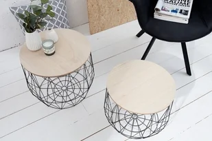 King Home Stolik CAPS SMALL czarny - z miejscem do przechowywania Caps_small_czarny - Ławy i stoliki kawowe - miniaturka - grafika 6