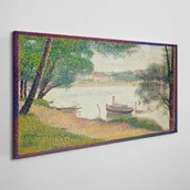 Obrazy i zdjęcia - PL Coloray Obraz Canvas Rzeka krajobraz z a Seurat 100x50cm - miniaturka - grafika 1
