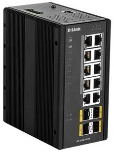 D-Link 14 Port L2 Managed Switch with 10 x 10/100/1000BaseT 8 PoE & 4 X SFP - Switche - miniaturka - grafika 2